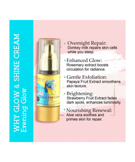 donkey milk glow and shine evening benefits